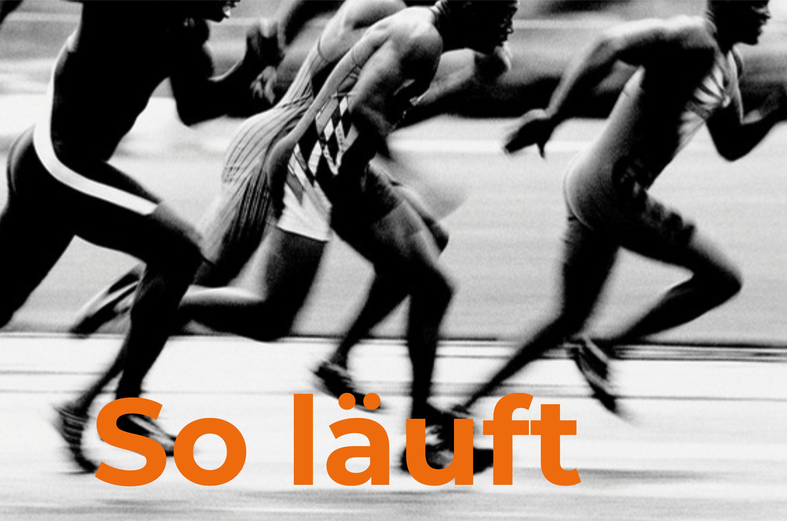 So läuft – Sprinter im Rennen